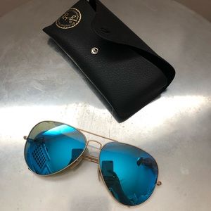 Ray-Ban Blue Aviator Sunglasses